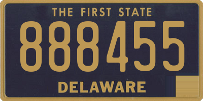DE license plate 888455