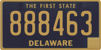 DE license plate 888463