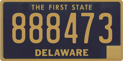 DE license plate 888473