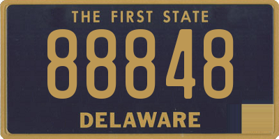 DE license plate 88848