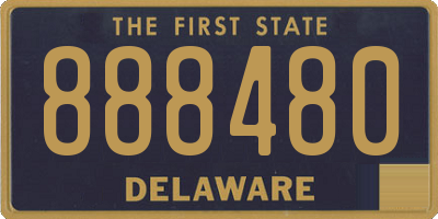 DE license plate 888480