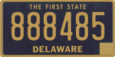 DE license plate 888485