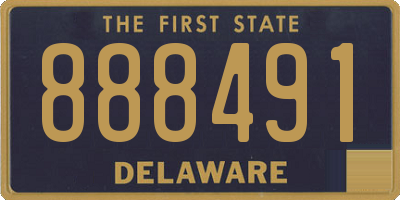 DE license plate 888491