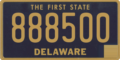 DE license plate 888500