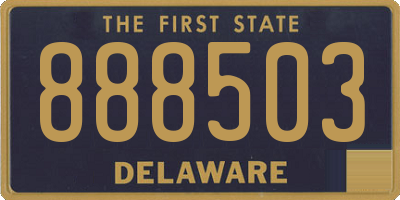 DE license plate 888503