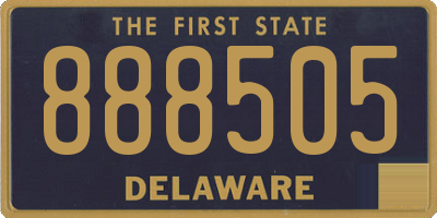 DE license plate 888505