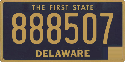 DE license plate 888507