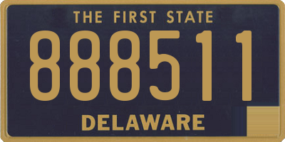 DE license plate 888511
