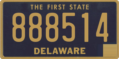 DE license plate 888514