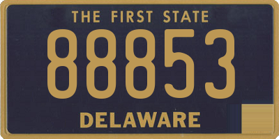 DE license plate 88853