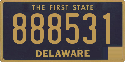 DE license plate 888531