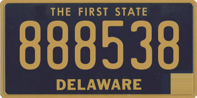 DE license plate 888538