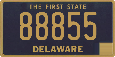 DE license plate 88855