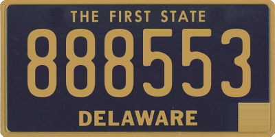 DE license plate 888553