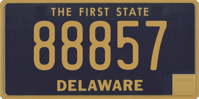 DE license plate 88857