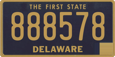 DE license plate 888578