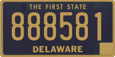 DE license plate 888581