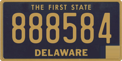 DE license plate 888584