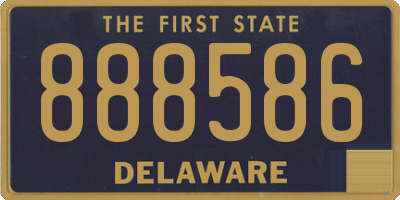 DE license plate 888586