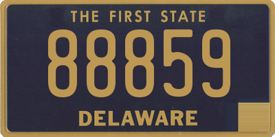 DE license plate 88859