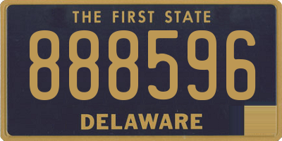 DE license plate 888596