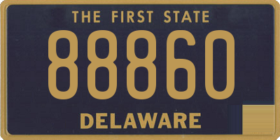 DE license plate 88860