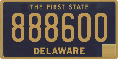 DE license plate 888600