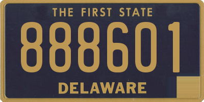 DE license plate 888601