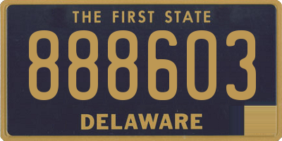 DE license plate 888603