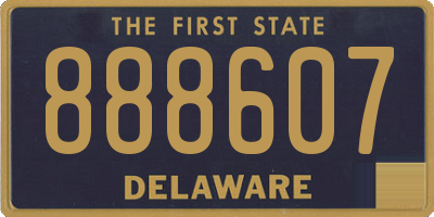DE license plate 888607