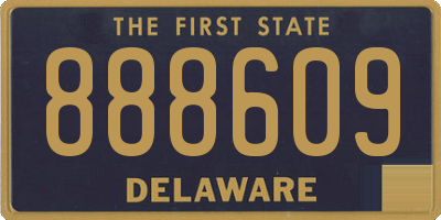 DE license plate 888609