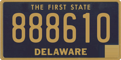 DE license plate 888610