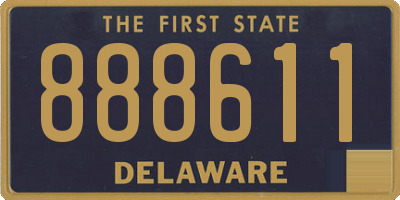 DE license plate 888611