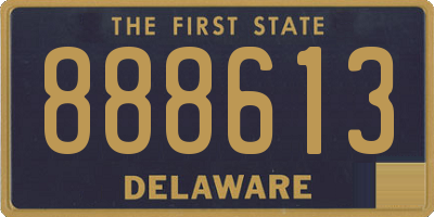 DE license plate 888613