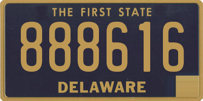 DE license plate 888616