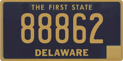 DE license plate 88862