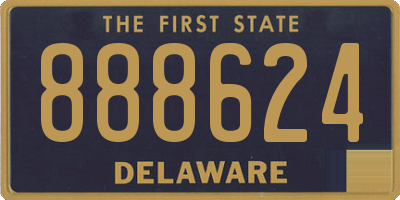 DE license plate 888624