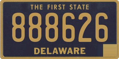 DE license plate 888626