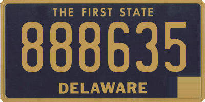 DE license plate 888635