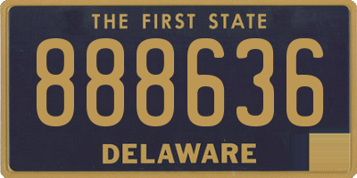 DE license plate 888636