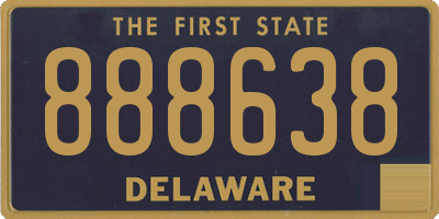 DE license plate 888638