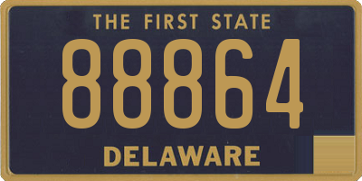 DE license plate 88864