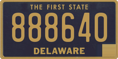 DE license plate 888640