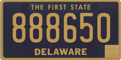 DE license plate 888650