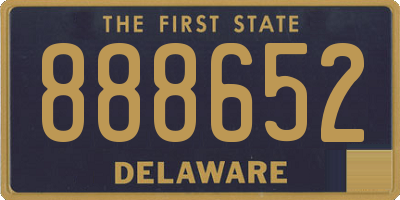 DE license plate 888652