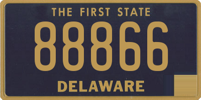 DE license plate 88866