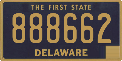 DE license plate 888662