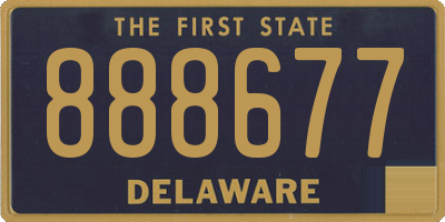 DE license plate 888677