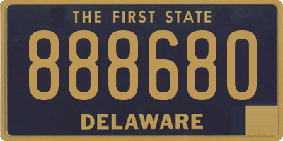DE license plate 888680
