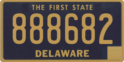 DE license plate 888682